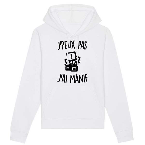 Sweat Capuche Adulte J’peux pas j’ai manif