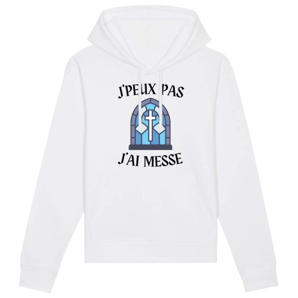 Sweat Capuche Adulte J’peux pas j’ai messe