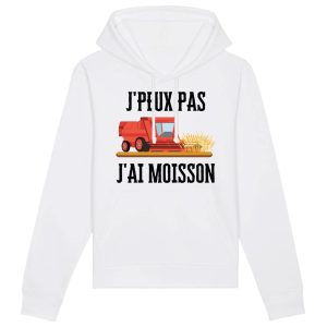 Sweat Capuche Adulte J’peux pas j’ai moisson