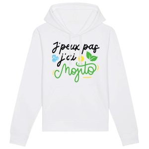 Sweat Capuche Adulte J’peux pas j’ai mojito