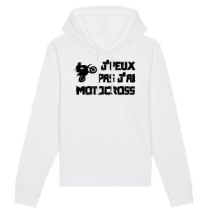 Sweat Capuche Adulte J’peux pas j’ai motocross