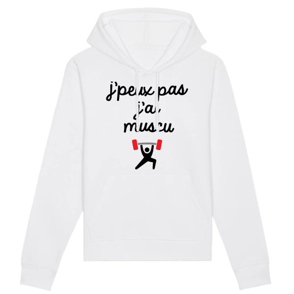 Sweat Capuche Adulte J’peux pas j’ai muscu