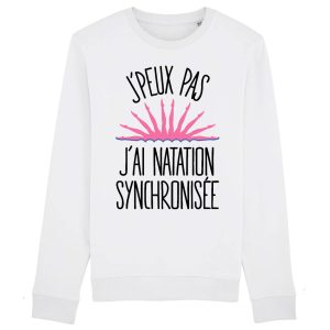 Sweat Capuche Adulte J’peux pas j’ai natation synchronisee