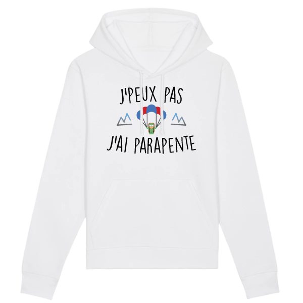 Sweat Capuche Adulte J’peux pas j’ai parapente