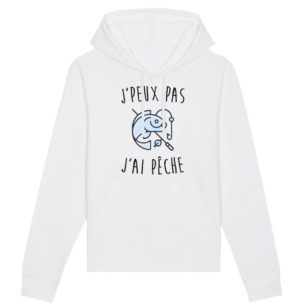 Sweat Capuche Adulte J’peux pas j’ai peche