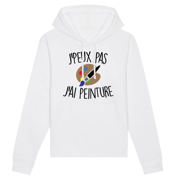 Sweat Capuche Adulte J’peux pas j’ai peinture