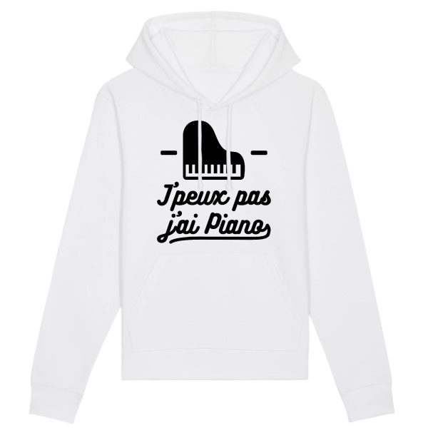 Sweat Capuche Adulte J’peux pas j’ai piano