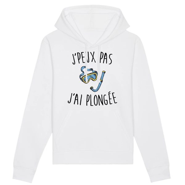 Sweat Capuche Adulte J’peux pas j’ai plongee