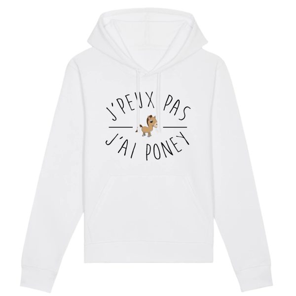 Sweat Capuche Adulte J’peux pas j’ai poney