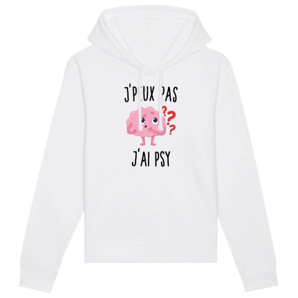 Sweat Capuche Adulte J’peux pas j’ai psy