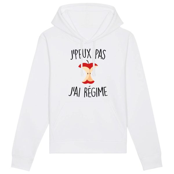 Sweat Capuche Adulte J’peux pas j’ai regime