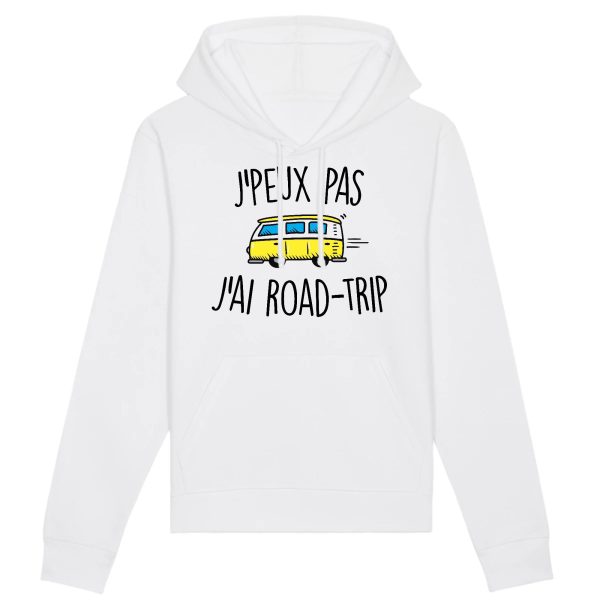 Sweat Capuche Adulte J’peux pas j’ai road-trip