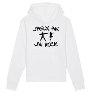 Sweat Capuche Adulte J’peux pas j’ai rock