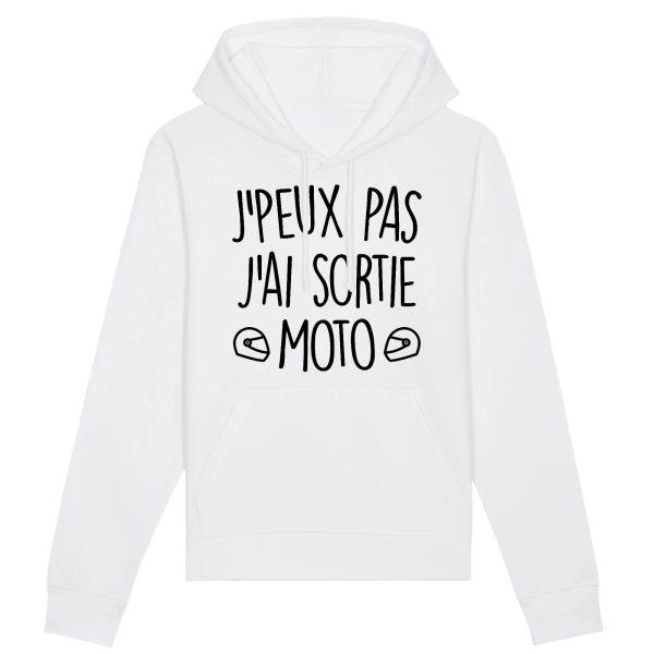 Sweat Capuche Adulte J’peux pas j’ai sortie moto