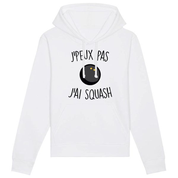 Sweat Capuche Adulte J’peux pas j’ai squash