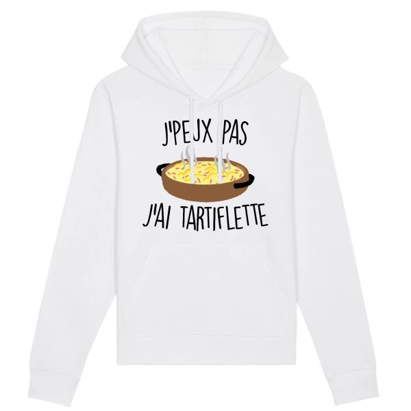 Sweat Capuche Adulte J’peux pas j’ai tartiflette