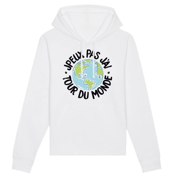 Sweat Capuche Adulte J’peux pas j’ai tour du monde