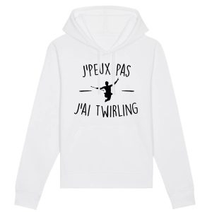 Sweat Capuche Adulte J’peux pas j’ai twirling