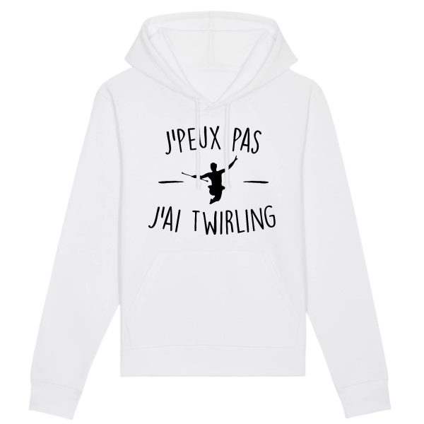 Sweat Capuche Adulte J’peux pas j’ai twirling