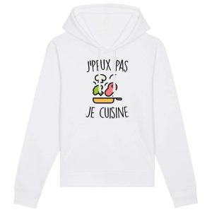 Sweat Capuche Adulte J’peux pas je cuisine