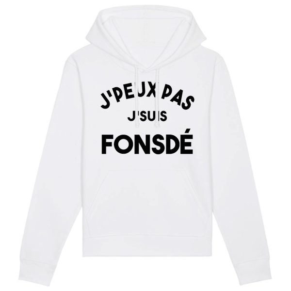 Sweat Capuche Adulte J’peux pas j’suis fonsde