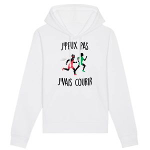 Sweat Capuche Adulte J’peux pas j’vais courir