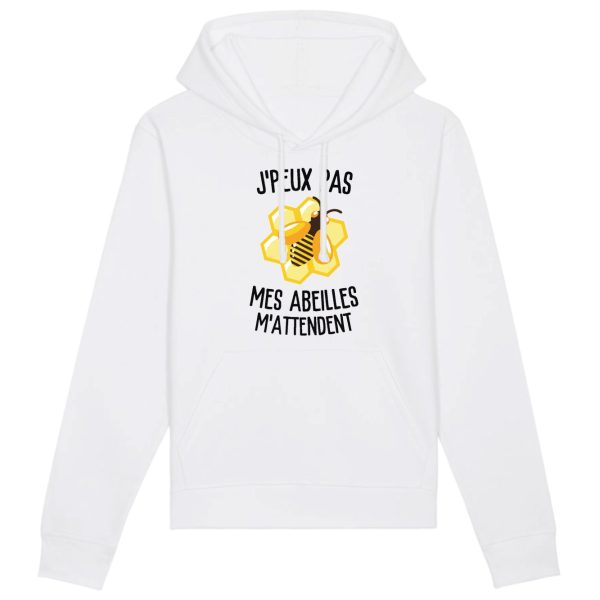 Sweat Capuche Adulte J’peux pas mes abeilles m’attendent