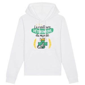 Sweat Capuche Adulte La meilleure veterinaire du monde
