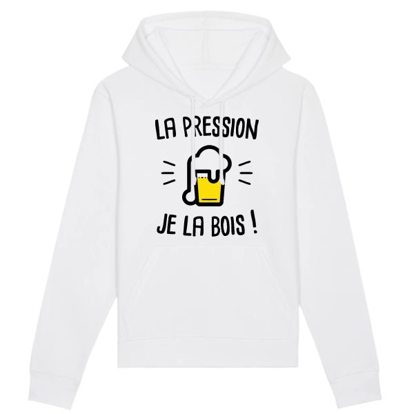 Sweat Capuche Adulte La pression je la bois