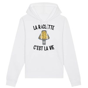 Sweat Capuche Adulte La raclette c’est la vie