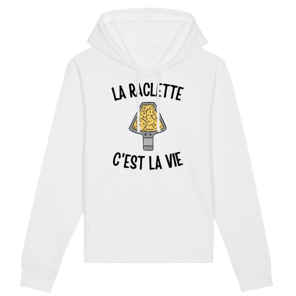 Sweat Capuche Adulte La raclette c’est la vie