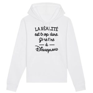 Sweat Capuche Adulte La realite est trop dure
