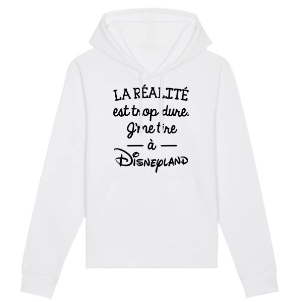 Sweat Capuche Adulte La realite est trop dure