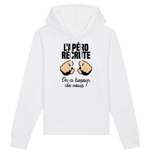 Sweat Capuche Adulte L’apero recrute