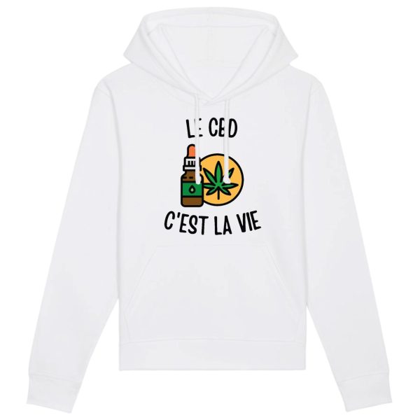 Sweat Capuche Adulte Le CBD c’est la vie