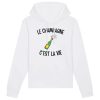 Sweat Capuche Adulte Le champagne c’est la vie