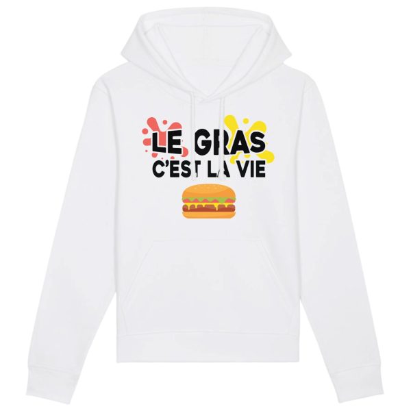 Sweat Capuche Adulte Le gras c’est la vie