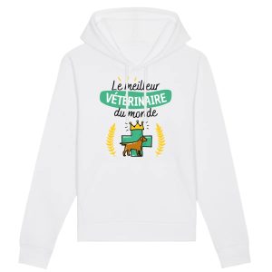 Sweat Capuche Adulte Le meilleur veterinaire du monde
