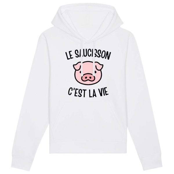 Sweat Capuche Adulte Le saucisson c’est la vie