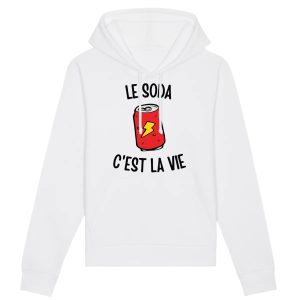 Sweat Capuche Adulte Le soda c’est la vie