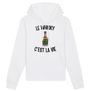 Sweat Capuche Adulte Le whisky c’est la vie