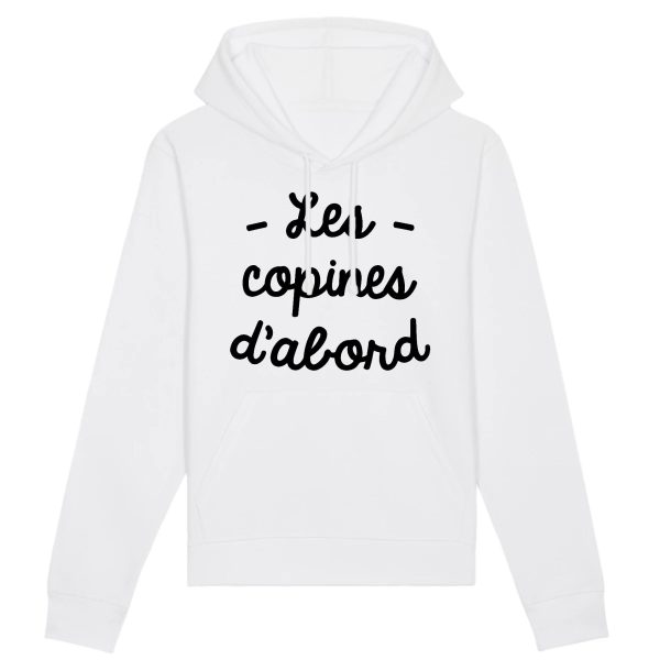 Sweat Capuche Adulte Les copines d’abord