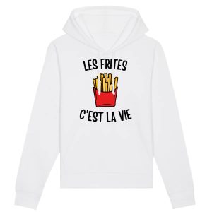 Sweat Capuche Adulte Les frites c’est la vie