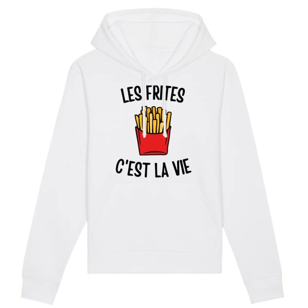 Sweat Capuche Adulte Les frites c’est la vie