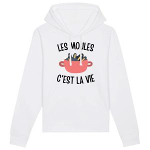 Sweat Capuche Adulte Les moules c’est la vie