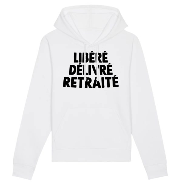 Sweat Capuche Adulte Libere delivre retraite