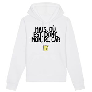 Sweat Capuche Adulte Mais, ou, est, donc, mon, ri, car