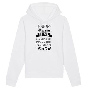 Sweat Capuche Adulte Maman motarde