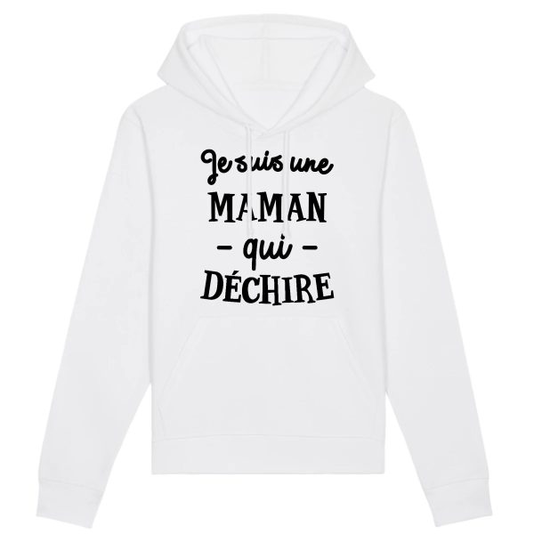 Sweat Capuche Adulte Maman qui dechire