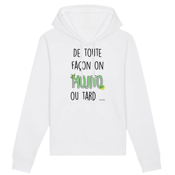 Sweat Capuche Adulte Mojito ou tard